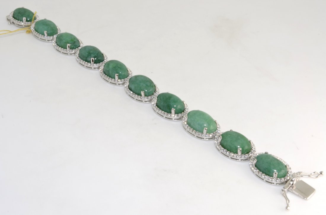 Emerald & Sapphire Bracelet Appraised Value: $6,600