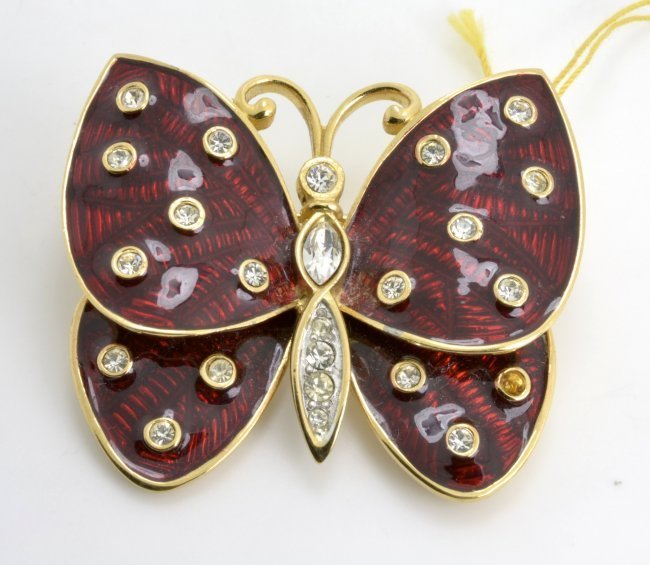 Judith Leiber Brooch (BUTTERFLY): Judith Leiber Brooch (BUTTERFLY) K21E5