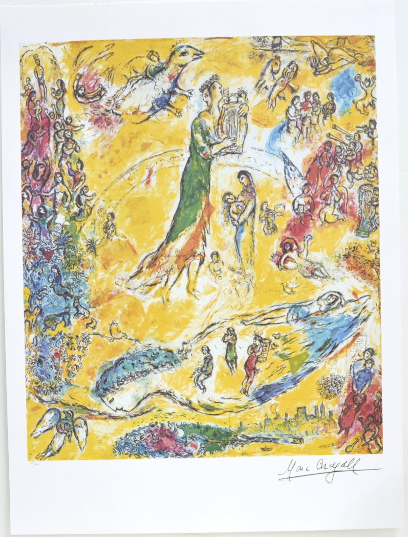 Marc Chagall's "Sorcerer Of Music" Art (LITHO)