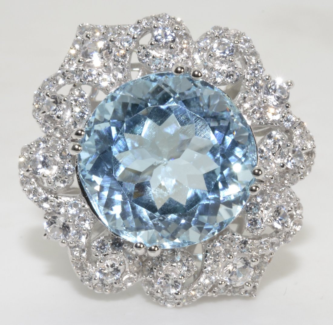 Topaz & Sapphire Ring Appraised Value: $6,639 - 3