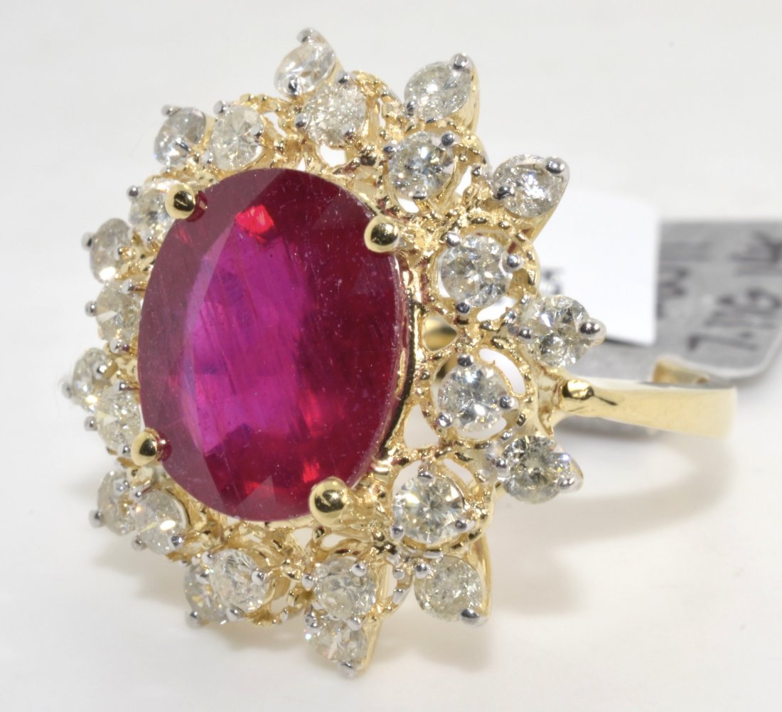 Ruby & Diamond Ring Appraised Value: $18,638