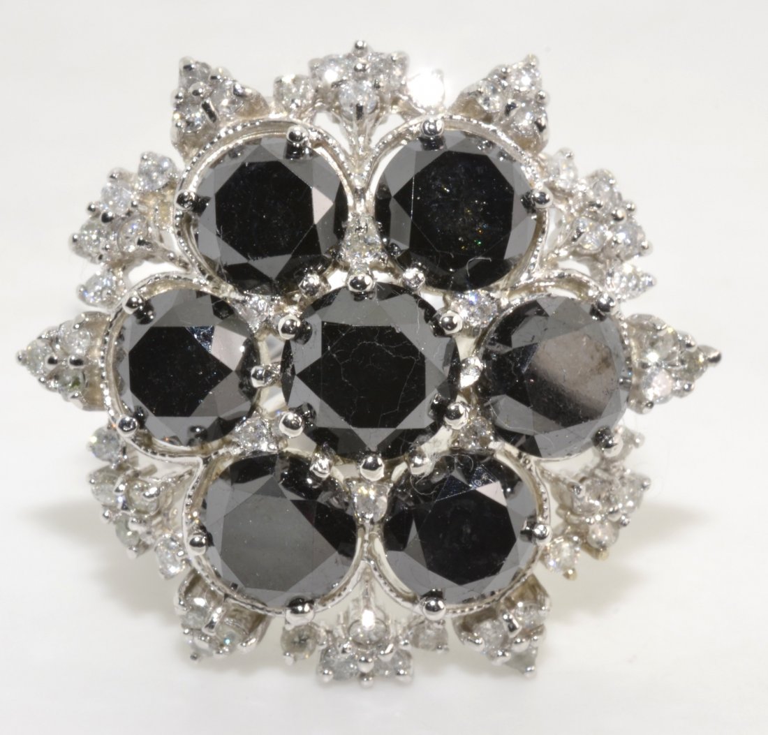 Black & White Diamond Ring Appraised Value: $13,325