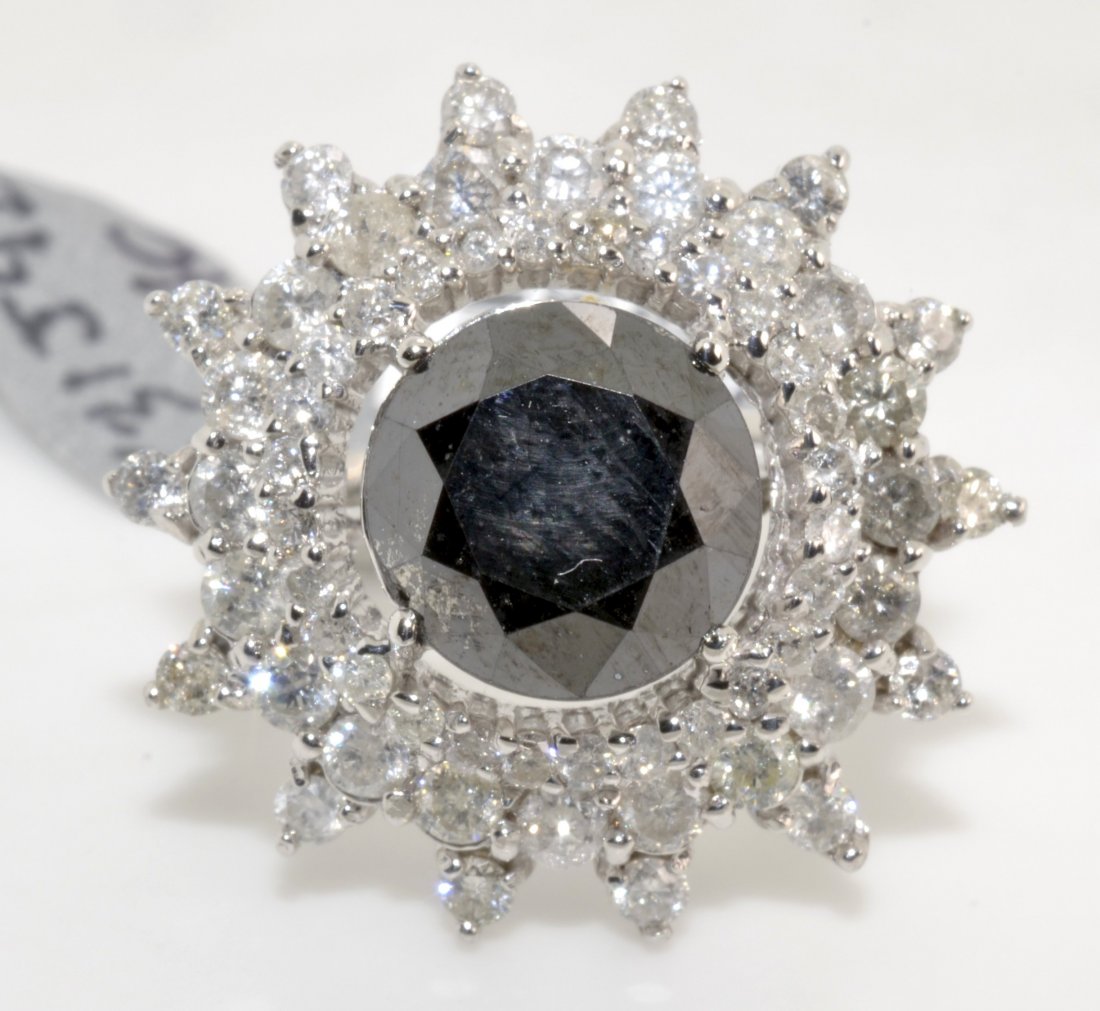 Black & White Diamond Ring Appraised Value: $12,180 - 3