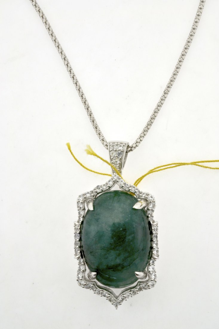 Emerald & Sapphire Necklace Appraised Value: $7,258