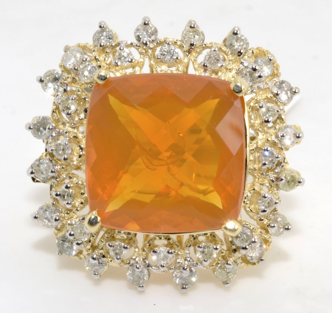 Opal & Diamond Ring Appraised Value: $7,980