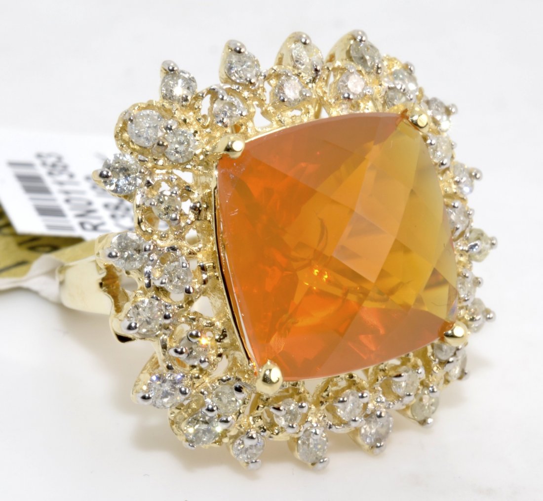Opal & Diamond Ring Appraised Value: $7,980 - 3