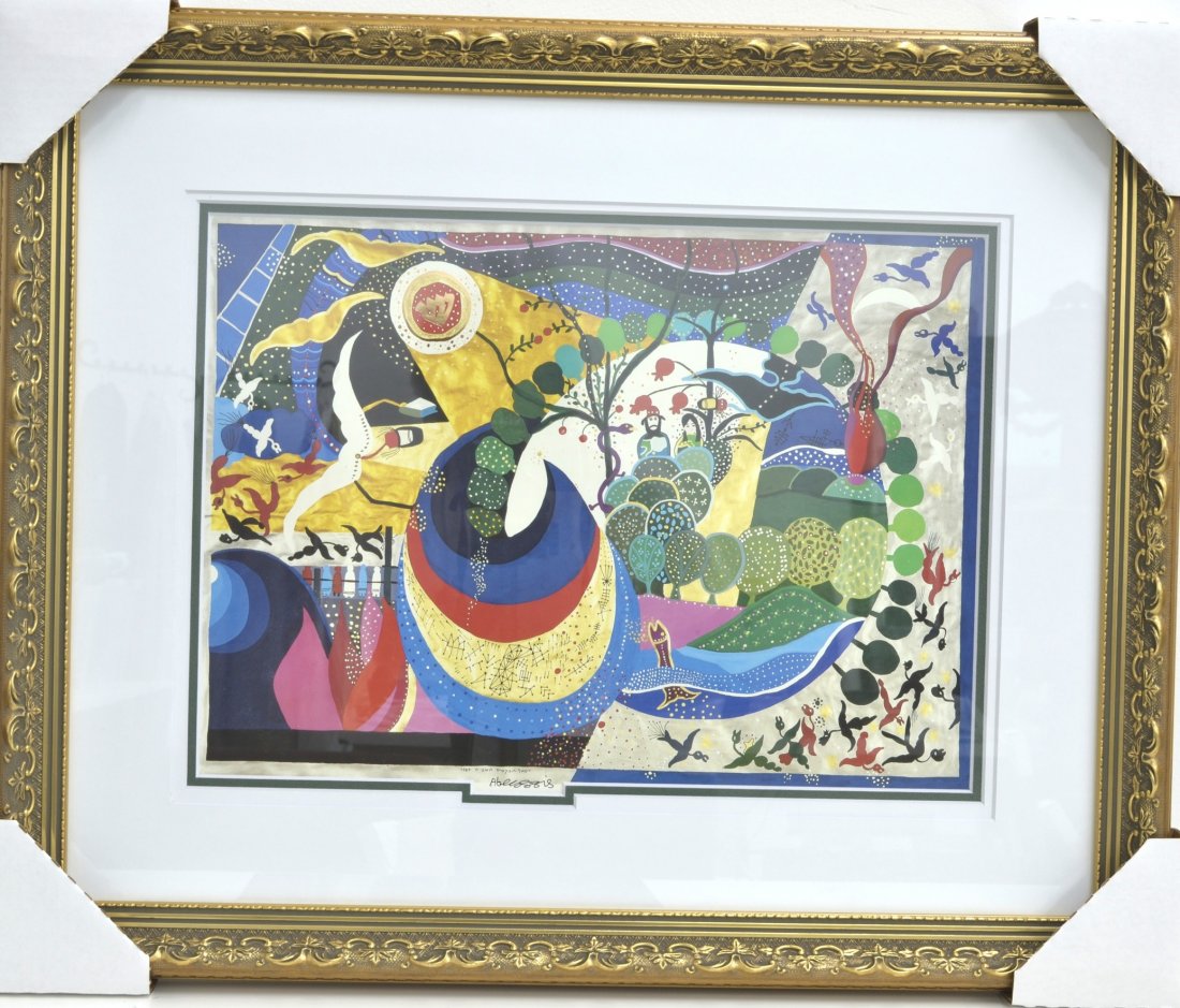 Raphael Abecassis Artwork (FRAMED): Raphael Abecassis Artwork (FRAMED LITHO) K25J8