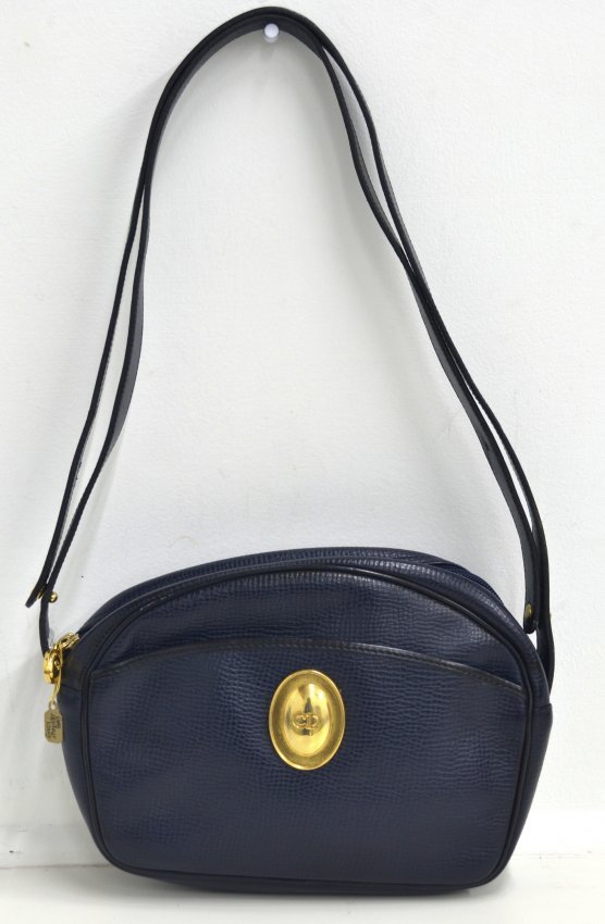 Celine Dior Shoulder Bag (GOOD CONDITION): Celine Dior dark blue Shoulder Bag (GOOD CONDITION) K42J1