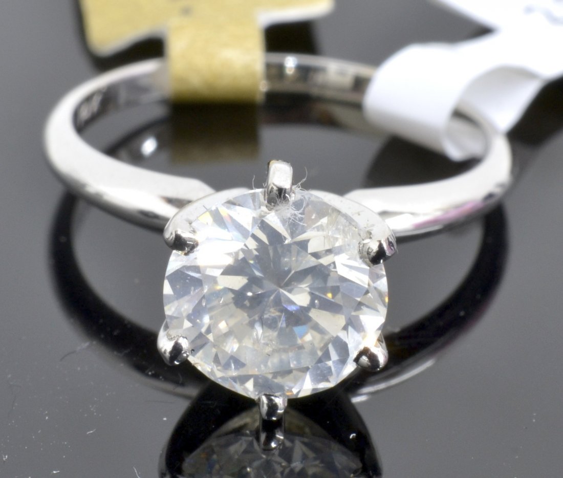 2.00 ct Diamond Ring (EGL CERTIFIED): 2.00 ct round brilliant SI3 H color grade diamond ring (EGL CERTIFIED) K17E998