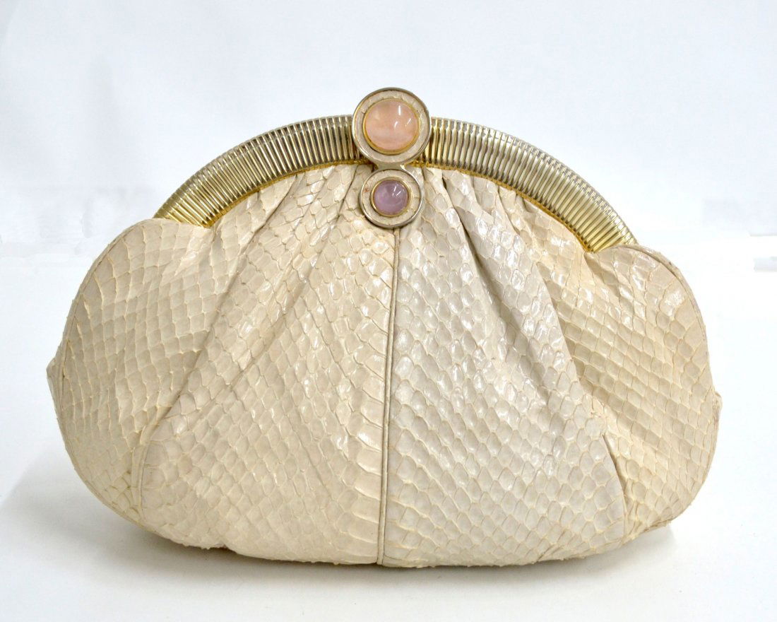 Judith Leiber Snake Sking Bag (EXCELLENT CONDITION): Judith Leiber Snake Sking Bag (EXCELLENT CONDITION) K4D18