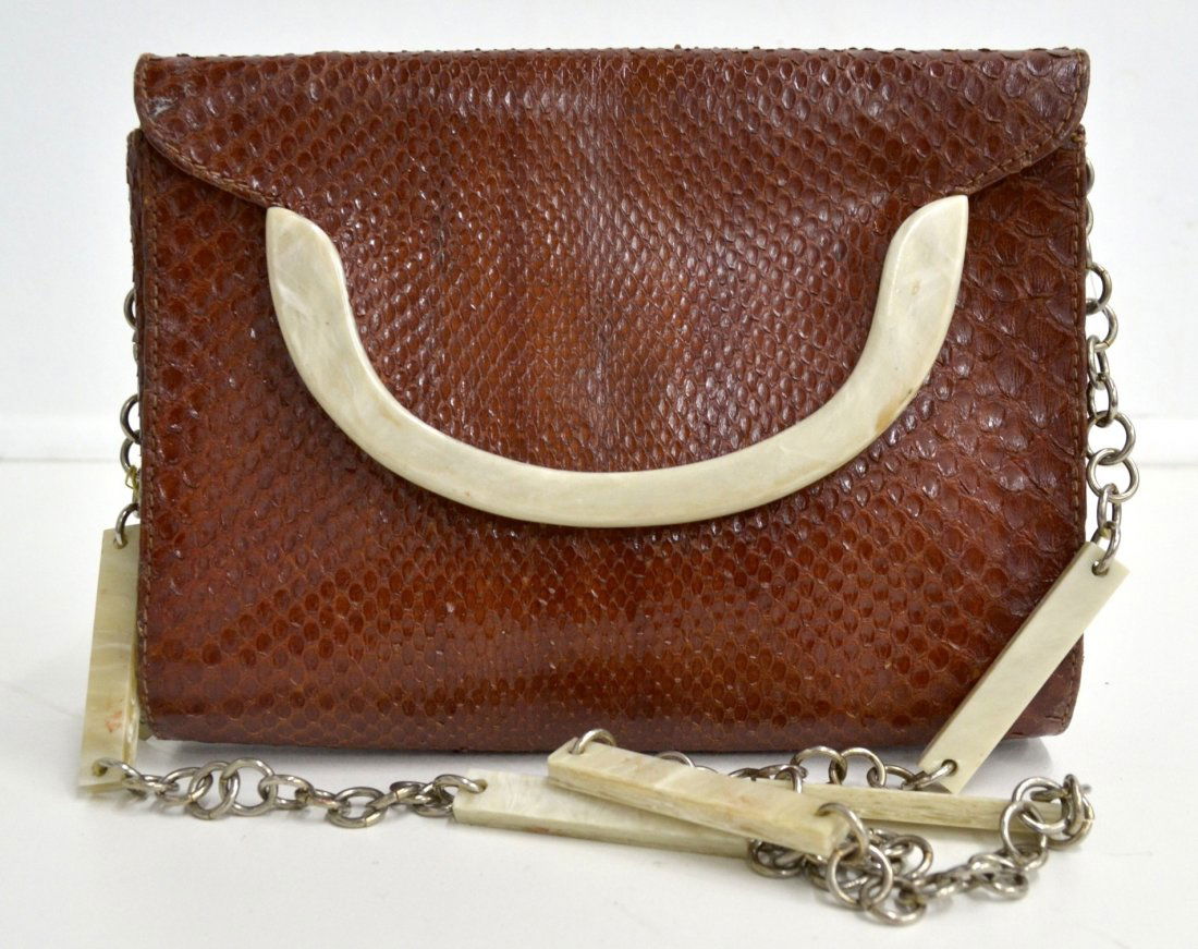 Valentino Snake Skin Bag (EXCELLENT CONDITION): Valentino Snake Skin Bag (EXCELLENT CONDITION) K84E2