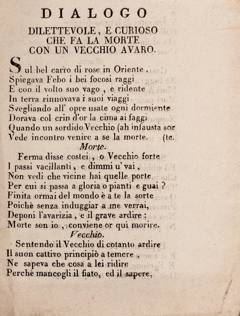 Menchi di Cireglio, Dialogo dilettevole (1 of 1)