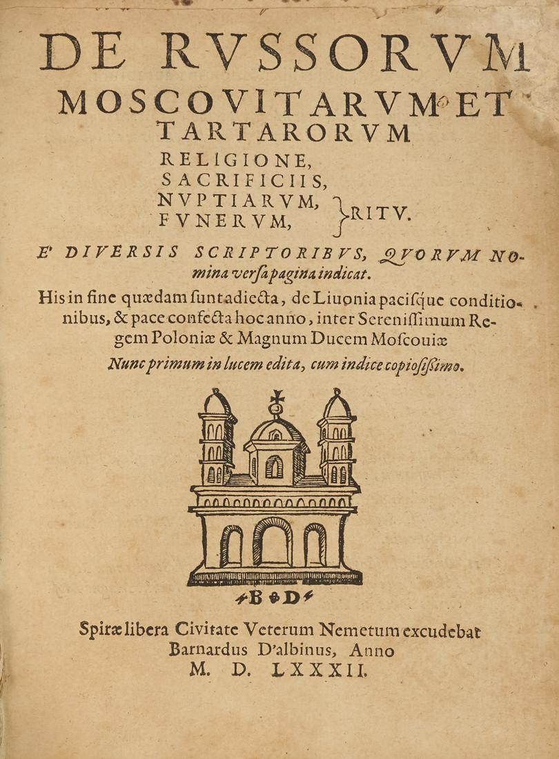 Lasicki, De Russorum moscovitarum et tartarorum… (1 of 2)