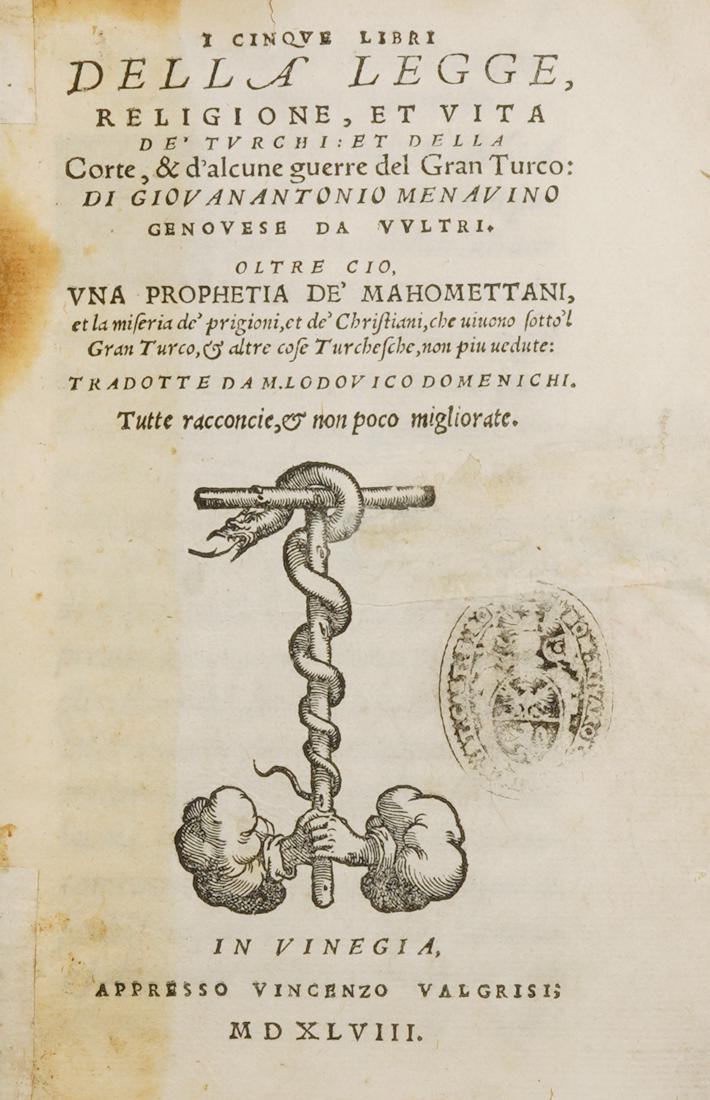 Menavino, I Cinque libri della legge… (1 of 2)