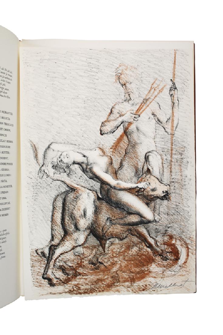 Ovidius, Metamorfosi…: Ovidius Naso Publius, Metamorfosi [...] in latino e in italiano. Ridotte da Gio. Andrea dell'Anguillara in ottava rima 1584. XXII litografie originali e XLVIII disegni di Marcello Tommasi. Roma: