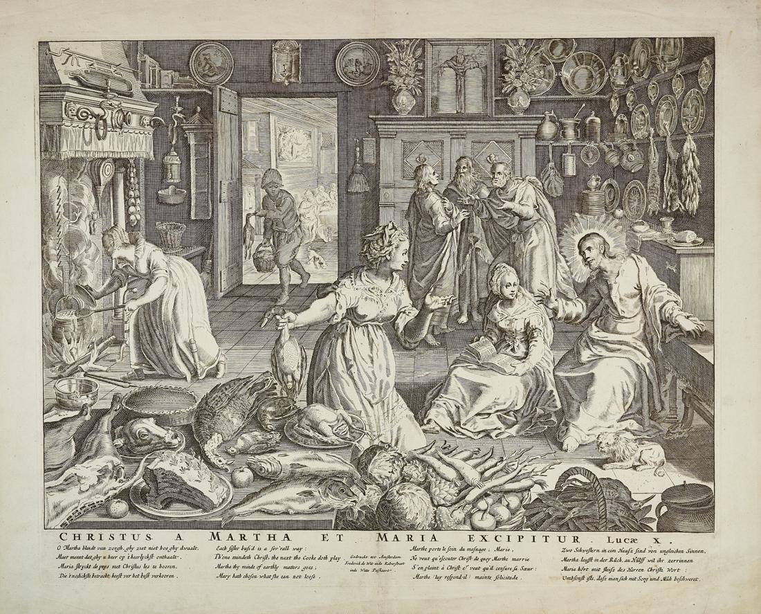 Scuola fiamminga XVII sec., Gesù in casa… (1 of 1)