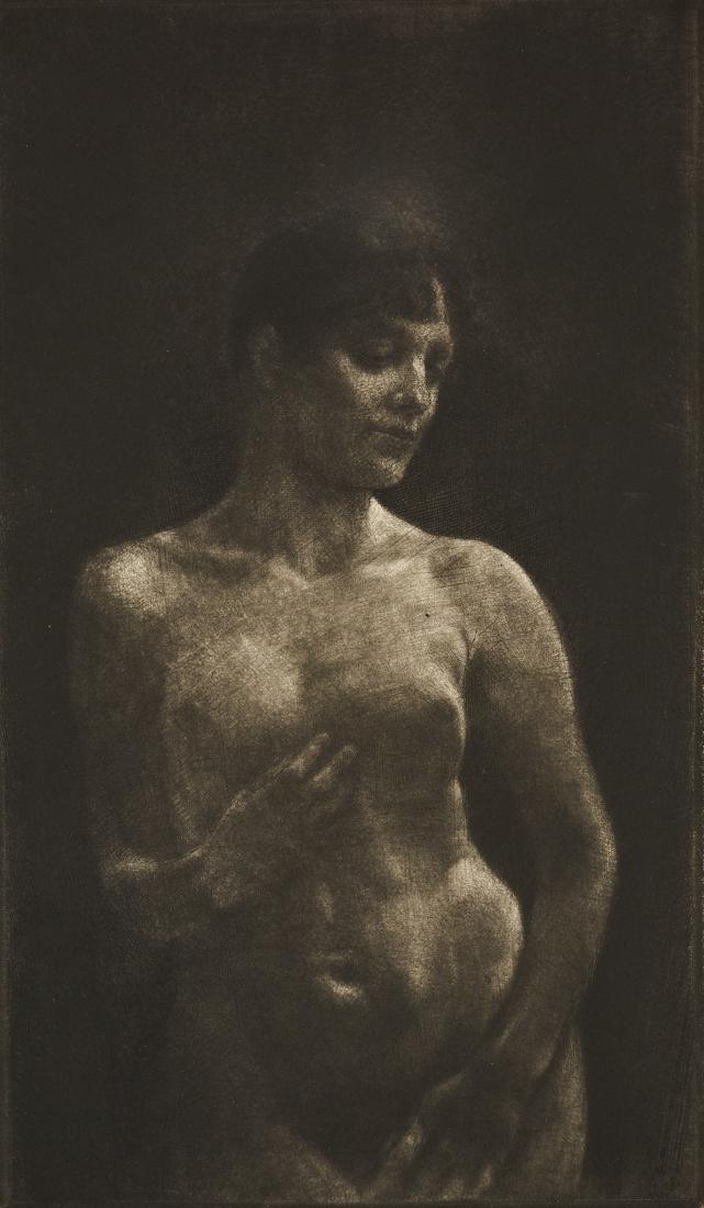 Klinger, Deutscher Kunstverein zu Berlin Vereins: Max Klinger e altri, Deutscher Kunstverein zu Berlin. Vereinsgabe 1904-1905. Berlino, 1904-1905. Cartella in-folio (mm 475x340). Contiene 1 carta di frontespizio, 2 di indice e 11 incisioni: