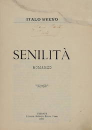 [Italian Literature] Svevo. 1898