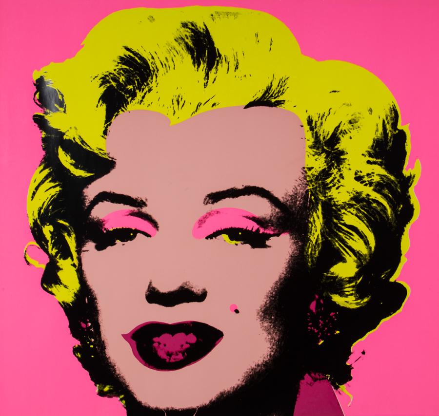 Warhol, Marilyn Monroe (Marilyn), 1967: Andy Warhol, Marilyn Monroe (Marilyn). 1967. Serigrafia a colori su carta. mm 914x914. Feldman & Schellmann (2003) II 31; Oliva pp. 58-59. Firmata al verso in basso a sinistra, a matita: &quo