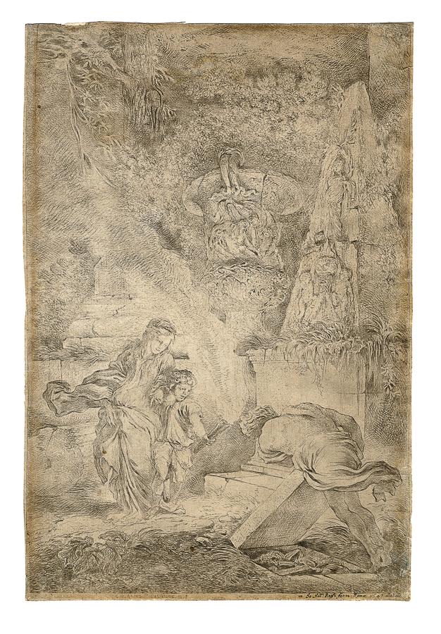 Cort Cornelis, La deposizione di Cristo. 1568: Cort Cornelis, La deposizione di Cristo. 1568 Bulino. mm 342x259. New Hollstein (Cort), 71. Da un soggetto di Giulio Clovio. Con la data "1568" in basso al centro, al margine inferiore