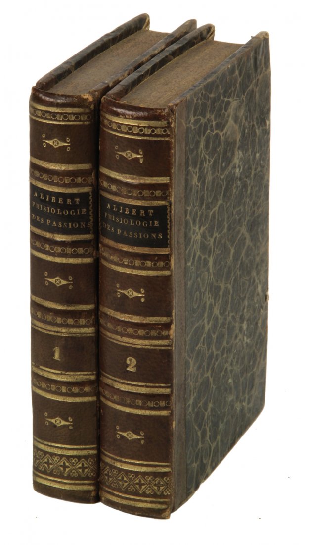 Alibert Jean Louis: Alibert Jean Louis. Physiologie des passions, ou Nouvelle doctrine des sentimens moraux. Bruxelles: chez Aug. Wahlen, Tarlier, C.-J. Demat fils, Berthot ; a Mons: chez Leroux, 1825. 2 volumi in-18°