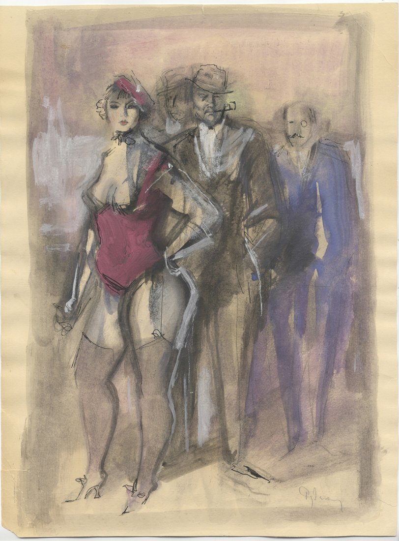 Konstantin Ivanovich Rudakov. Cortigiana e cavali: Konstantin Ivanovich Rudakov (1891-1949). Cortigiana e cavalieri. 1930 ca. Tecnica mista su cartoncino crema. mm 395x293. Firmato a matita in basso a destra. Pittore, disegnatore, illustratore e sceno
