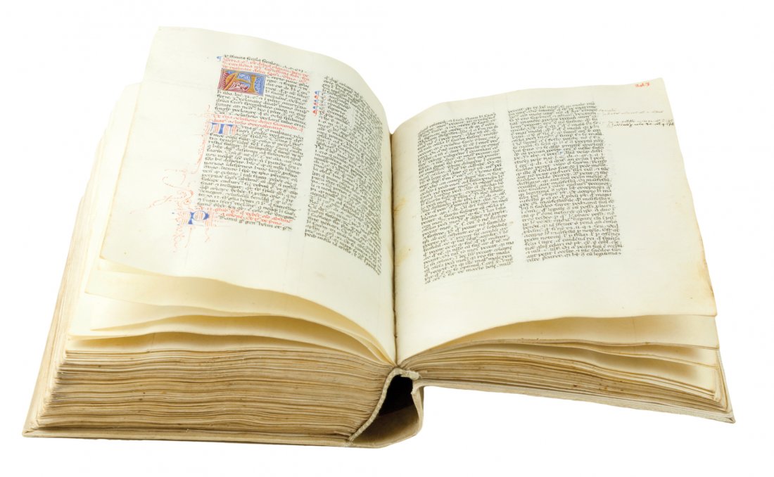 Antonio da Vercelli: Antonio da Vercelli. Sermones quadragesimales de XII mirabilibus Christianae fedei excellentiis... Italia padana (Lombardia?), terzo quarto del XV secolo, (1450-1475 ca.). Manoscritto pergamenac