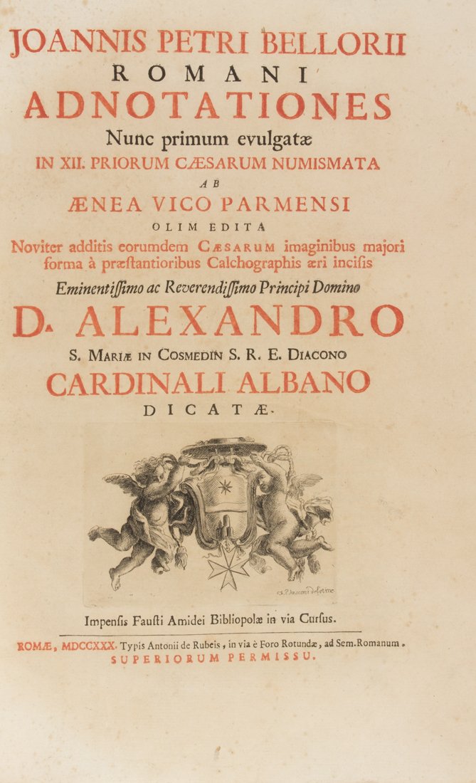 Bellori, Romani adnotationes nunc primum evulgata (1 of 3)