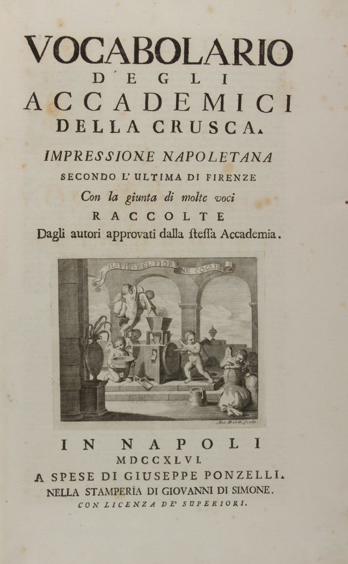 Vocabolario degli Accademici della Crusca (1 of 3)