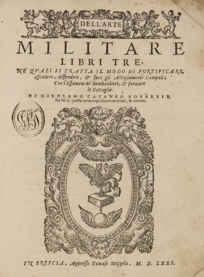 Cattaneo, Dell'arte militare libri tre (1 of 4)