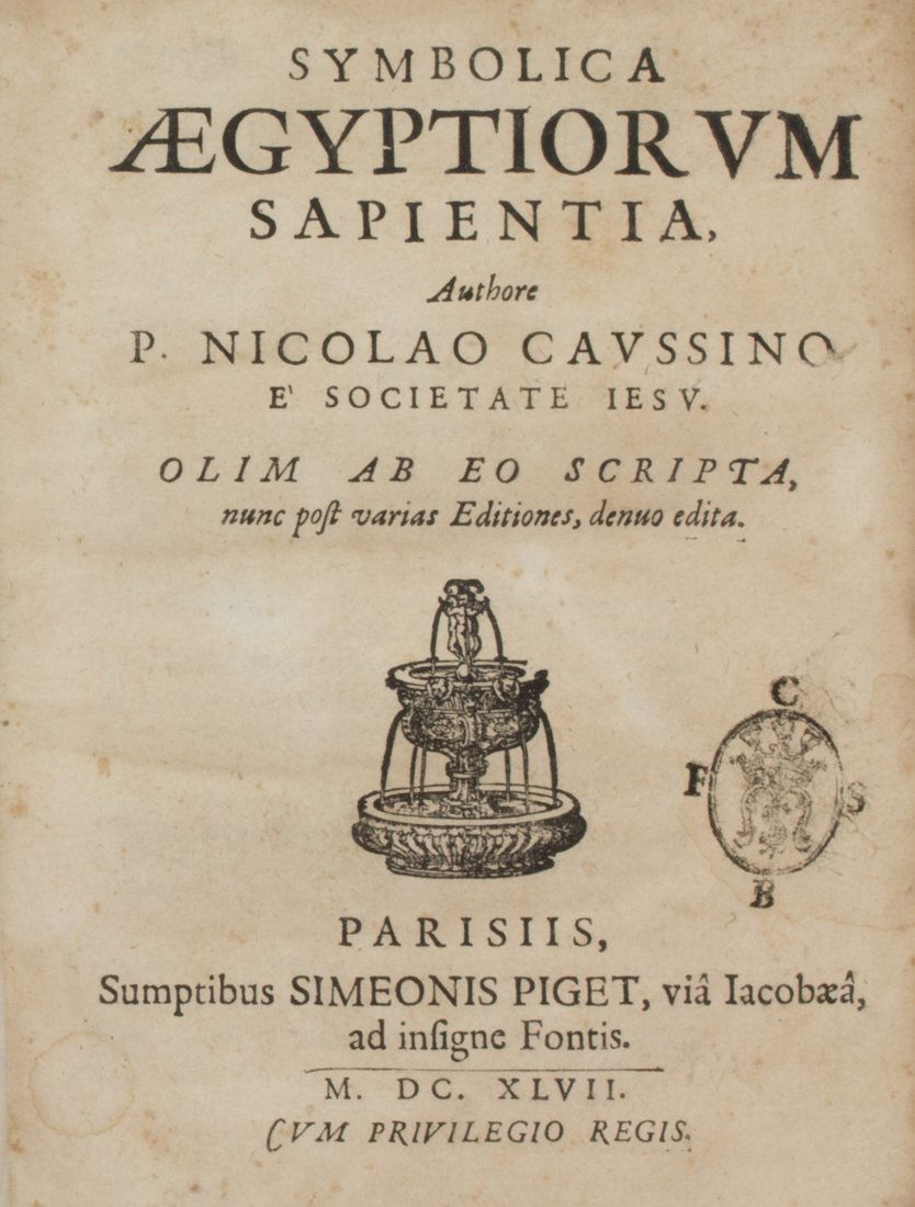Caussin, De symbolica Aegyptiorum sapientia... (1 of 2)