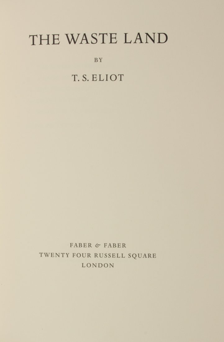 [Officina Bodoni]  Eliot, The Waste Land (1 of 2)