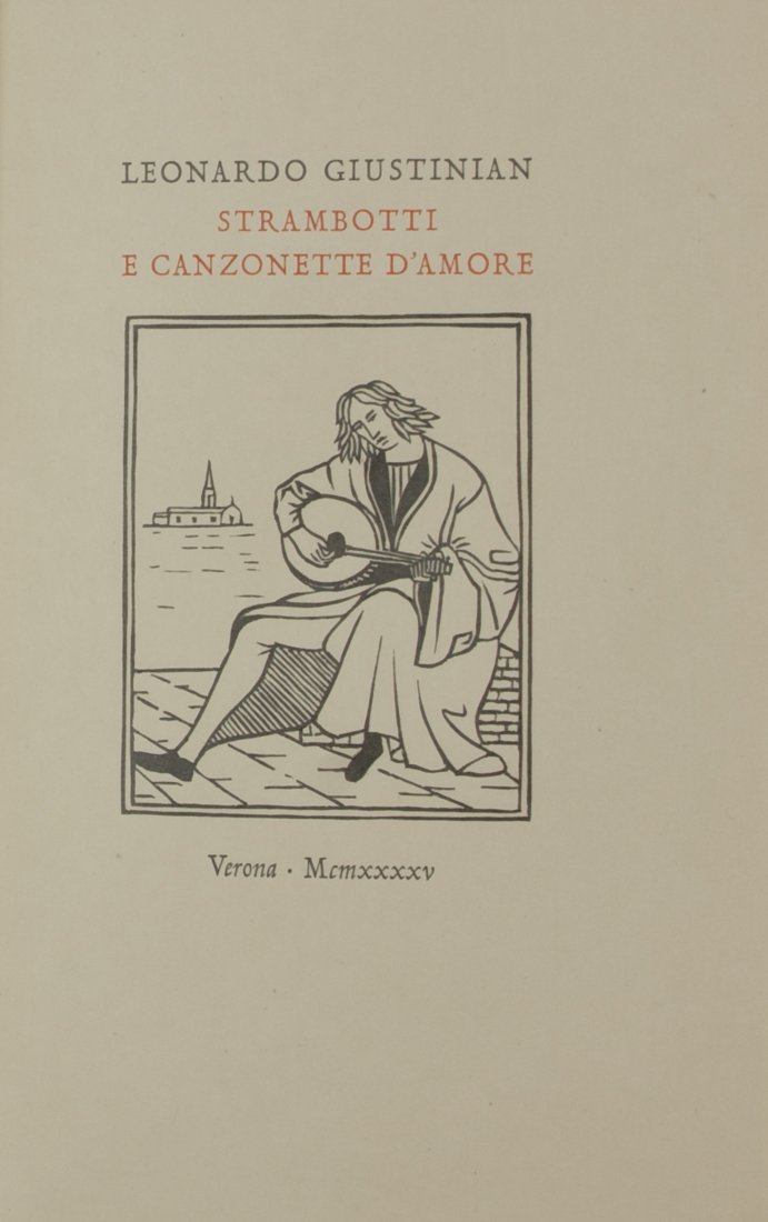 [Officina Bodoni]  Giustinian, Strambotti (1 of 2)
