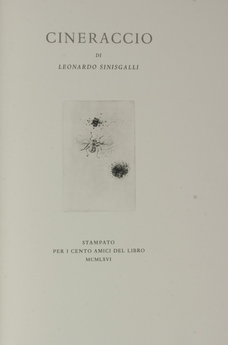 [Officina Bodoni]  Sinisgalli, Cineraccio (1 of 3)