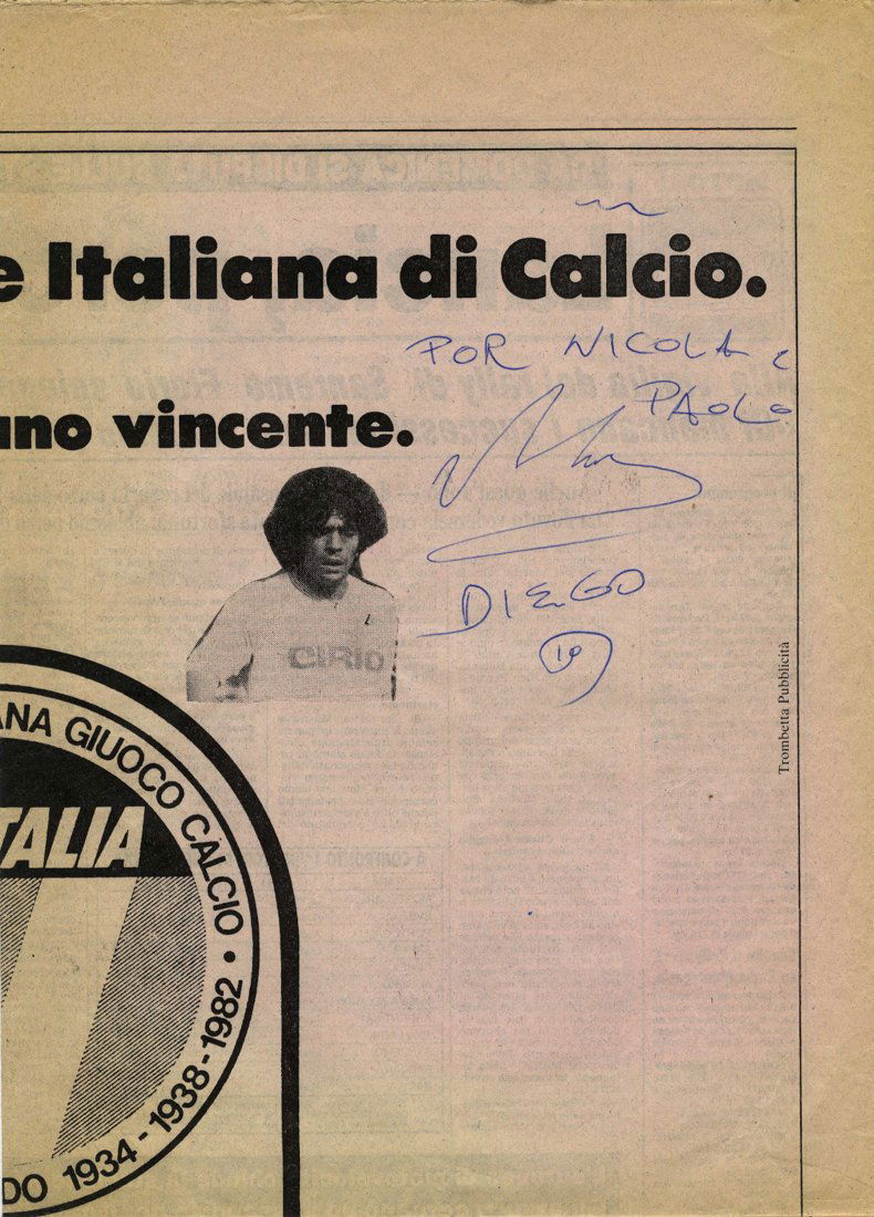 Maradona, Dedica e firma autografa (1 of 1)