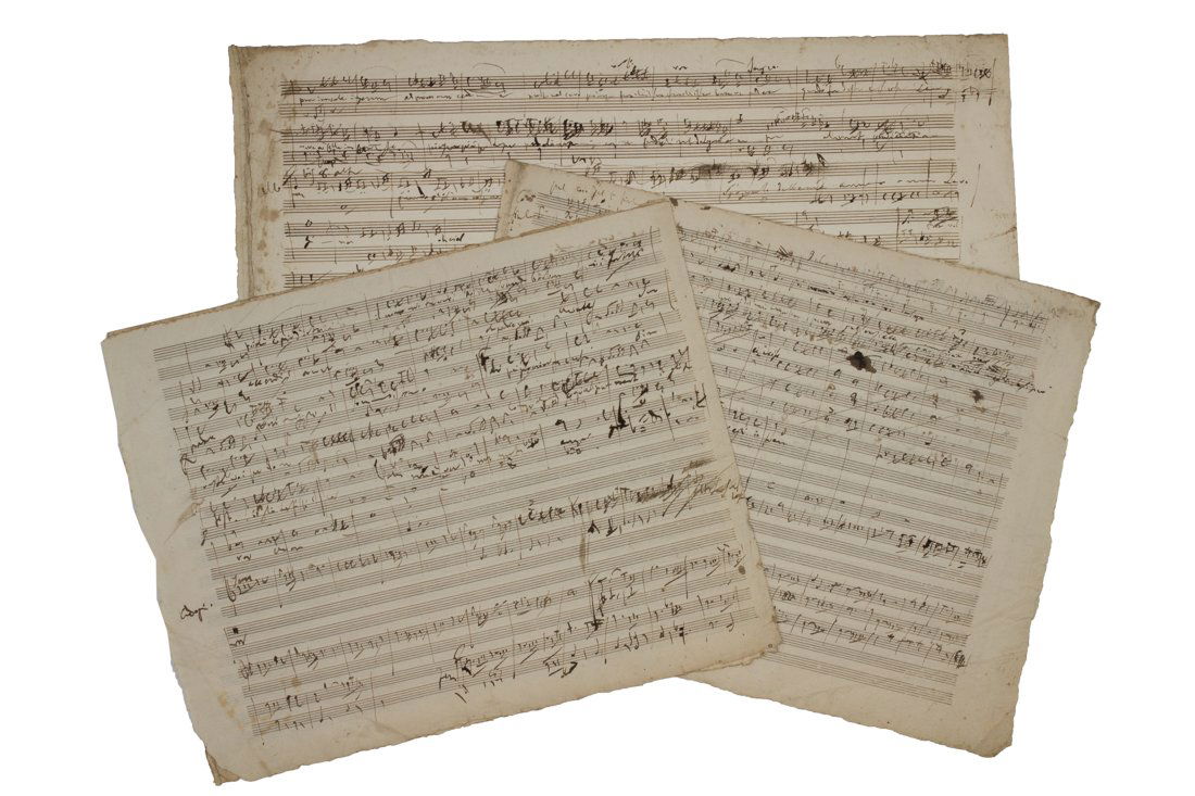 Donizetti, Schizzo musicale autografo (1 of 1)