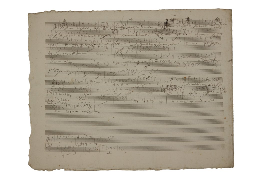 Donizetti, Schizzo musicale autografo (1 of 2)