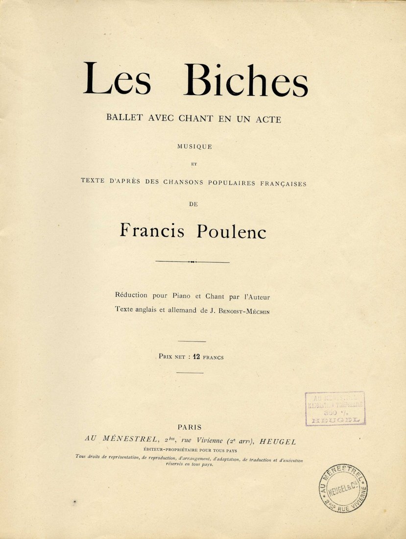 Poulenc, Les biches, ballet (1 of 1)