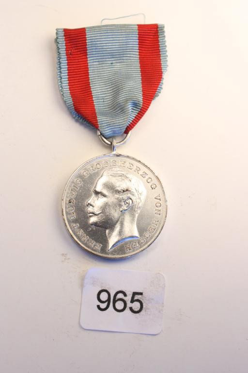 German: Hesse-Darmstadt General Honour Decoration: German: Hesse-Darmstadt General Honour Decoration, Grand Duke Ernst Ludwig, "For Bravery", 1894-1918 issue.