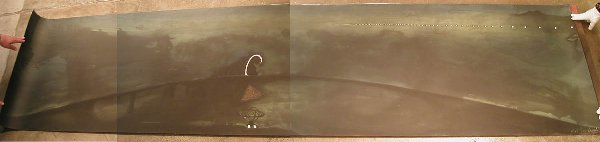 Enzo Cucchi Sparire II Etching and aquat: Enzo Cucchi Sparire II Etching and aquatint, numbered LL, 44/45 Signed LR, 1988 Printed by 2RC Editions, with blindstamp Provenance: Karl Bornstein Gallery, Santa Monica, CA, tag on verso 30 1/2 x 118