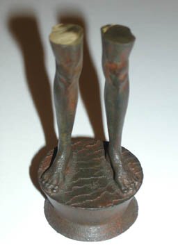 Robert Graham Untitled Bronze: Robert Graham Untitled Bronze, inscribed "Angie," initialed and Dated on bottom, 1999 3½" high x 1 ¾" diameter