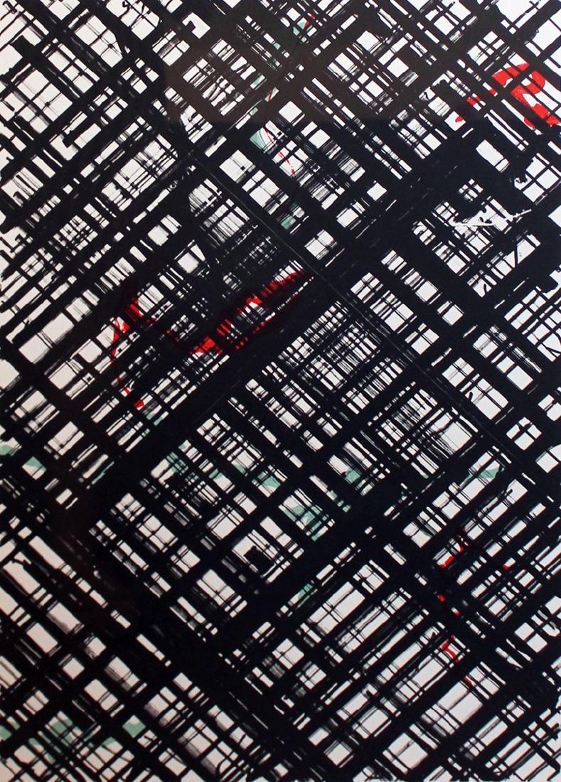 Ed Moses: Ed Moses (born 1926) Untitled, 1985 Lithograph From the numbered edition of 25 Signed, numbered and dated in pencil on recto Image: 24 x 16 inches; Sheet: 33 x 25 inches; Framed: 37 x 29.5 inches