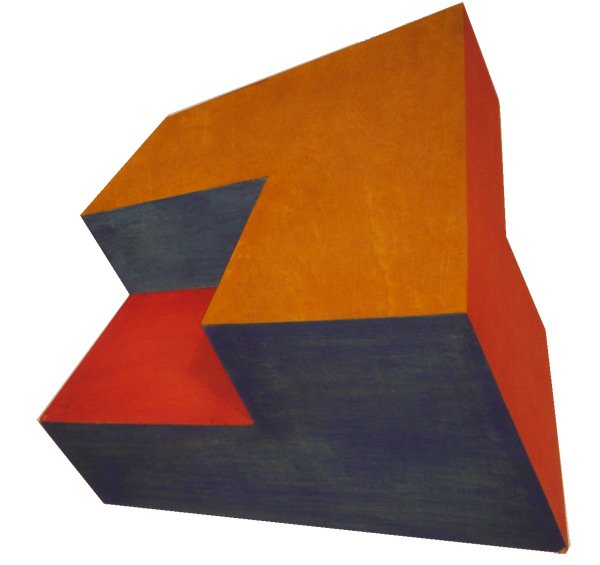 John Okulick: Palenque, 1981 Wood Sculpture Signed, titled, and dated on verso Note: Slight scuff marks on bottom right Size: 48 x 55 x 19 inches