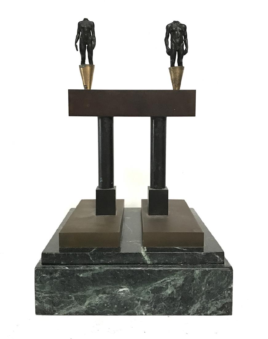 Robert Graham (1938-2008): Robert Graham (1938-2008) Maquette for Olympic Gateway, 1984 Bronze with brown and gold patina with original box Edition of 50 gifted direct to Olympians, aside from the public edition of 250 Figure: