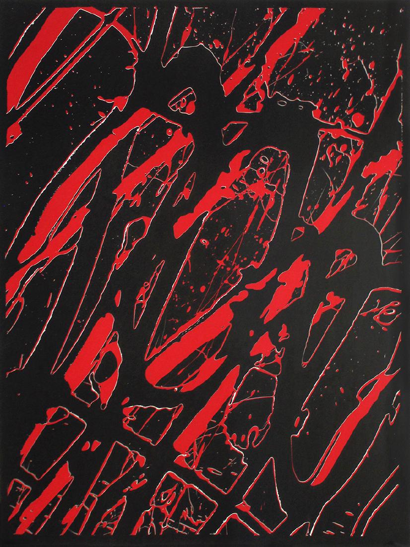 Ed Moses (born 1926): Ed Moses (born 1926) D.E.H. (State II), 2007 Lithograph From the numbered edition of 14 Signed, numbered and dated in pencil on recto Image: 31.25 x 22.75 inches; Sheet: 34 x 25 inches; Framed: 40 x 3