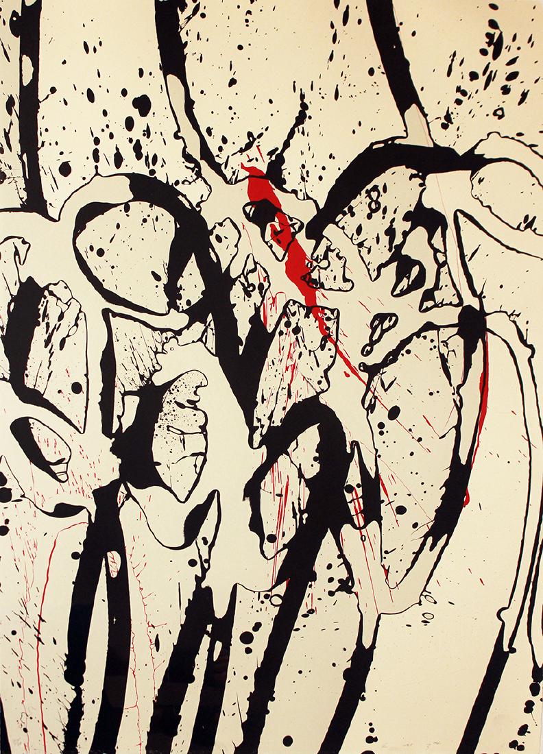 Ed Moses (Born 1926): Ed Moses (Born 1926) Zaco, 2004 Lithograph From numbered edition of 20 Signed, numbered and dated in pencil on recto Sheet: 29.5 x 21.5 inches; Framed: 39 x 26.5 inches