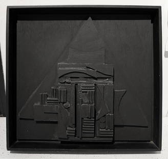 Louise Nevelson (1899-1988): Louise Nevelson (1899-1988) The Louise Nevelson Sculpture for the American Book Award, 1980 Painted wood multiple From the numbered edition of 100 Publisherâ€™s label on verso with edition number