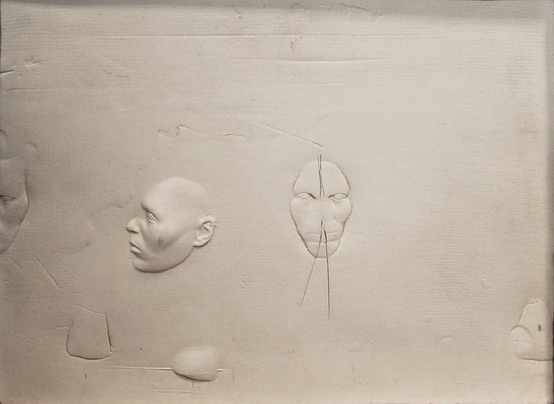 Robert Graham (1938-2008): Robert Graham (1938-2008) C.2, 1975 Unique ceramic relief Signed and dated on verso with label annotation â€œc.2. 1975â€ Sheet: 8.25 x 11 inches; Framed: 17.75 x 20.5 inches