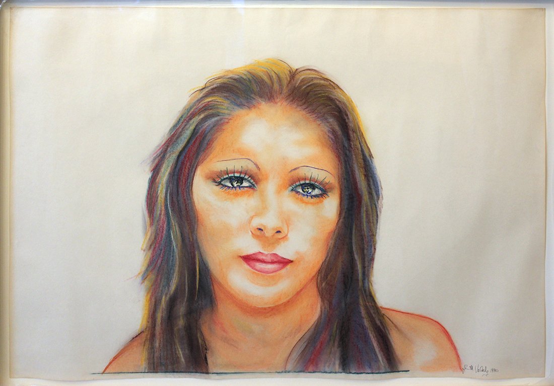 John Valadez: John ValadezUntitled, 1980Pastel on paperSigned and dated on rectoSheet: 28 x 39.5 inches; Framed: 31.5 x 43.5 inches