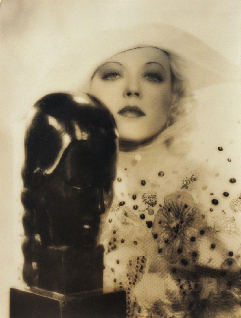 Elmer Fryer (1898-1944): Elmer Fryer (1898-1944) Marion Davies Vintage sepia tone photograph Embossed signature Sheet: 13.25 x 10.25 inches; Framed: 20.5 x 18 inches